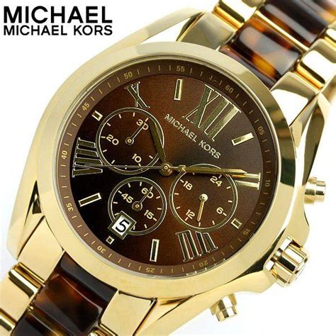 michael kors women's bradshaw gold bracelet brown dial watch mk5696|Michael Kors Bradshaw Chronograph Tortoiseshell Ladies Watch .